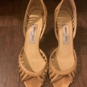 Tan Jimmy Choo sandals